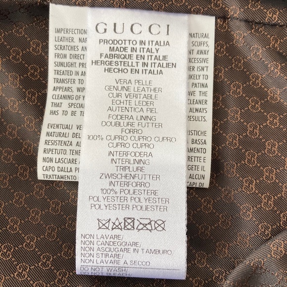 Gucci Kid’s Leather Jacket Authentic - Picture 11 of 16